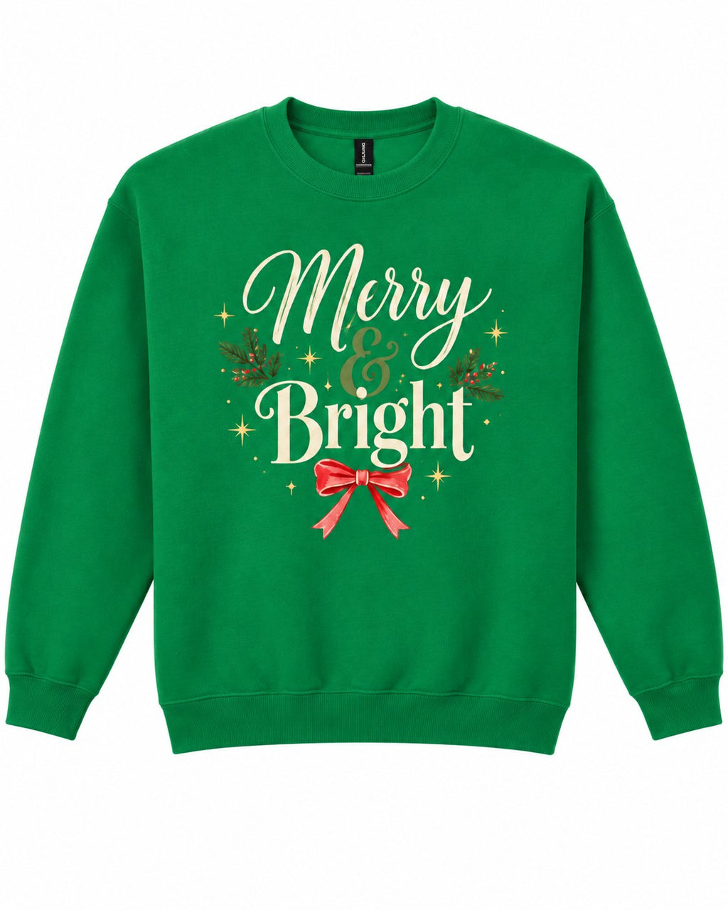 Irish Green Merry & Bright Christmas crewneck sweatshirt