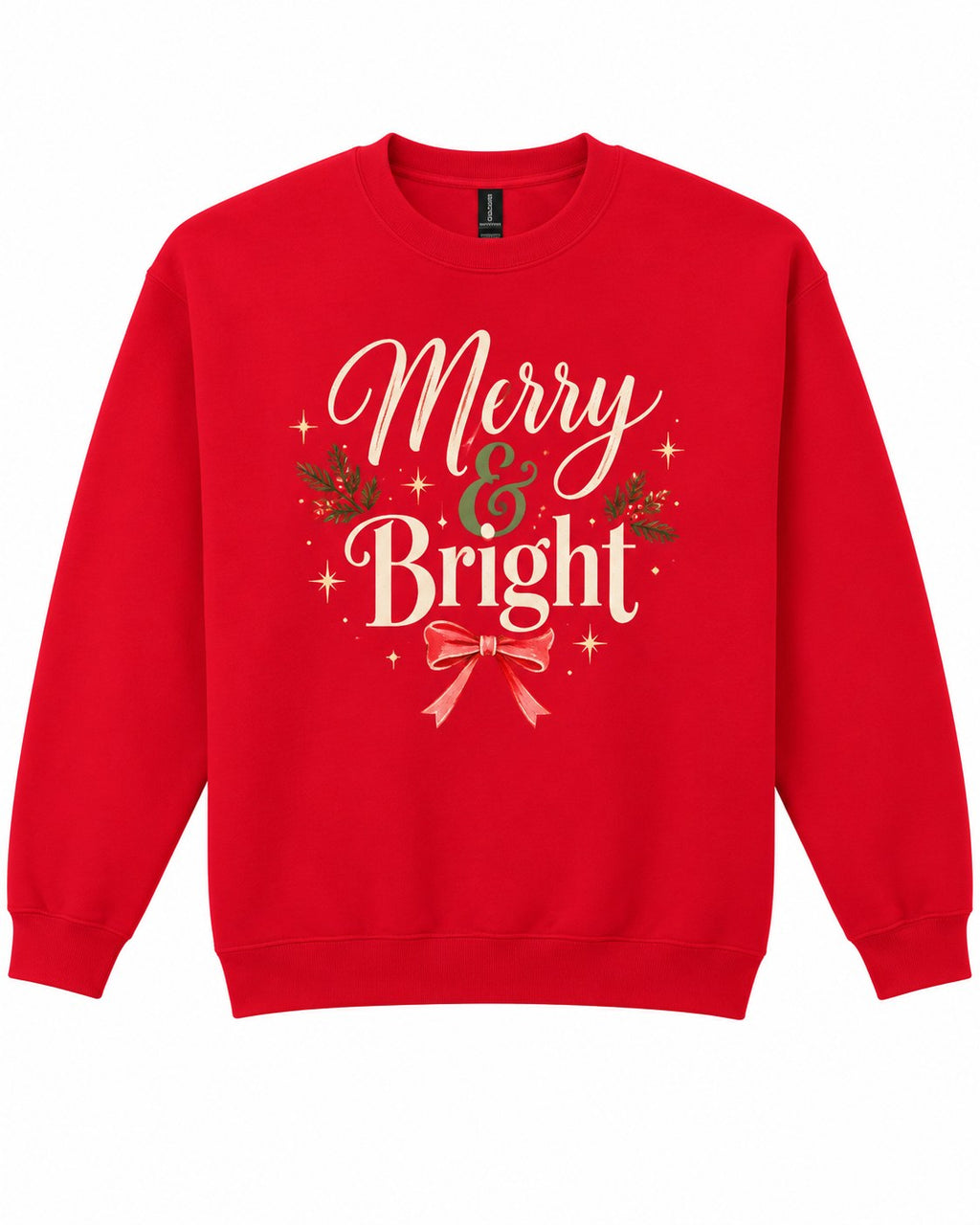 Red Merry & Bright Christmas crewneck sweatshirt