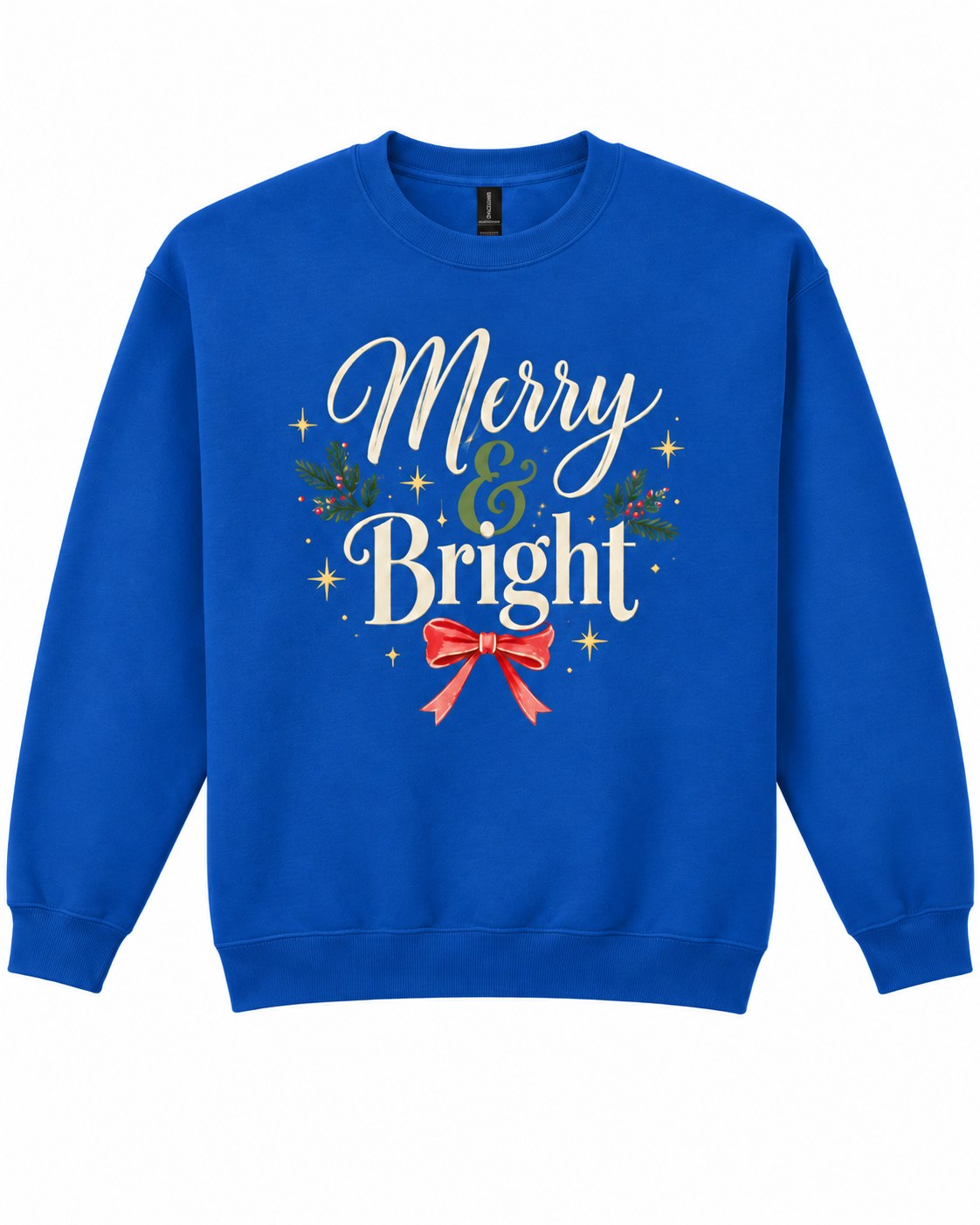 Royal Merry & Bright Christmas crewneck sweatshirt
